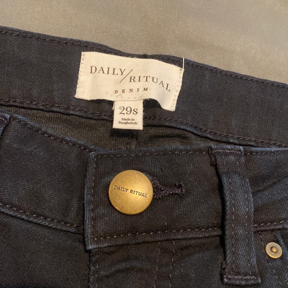 Daily Ritual Black Skinny Jeans - Picture 3 of 5